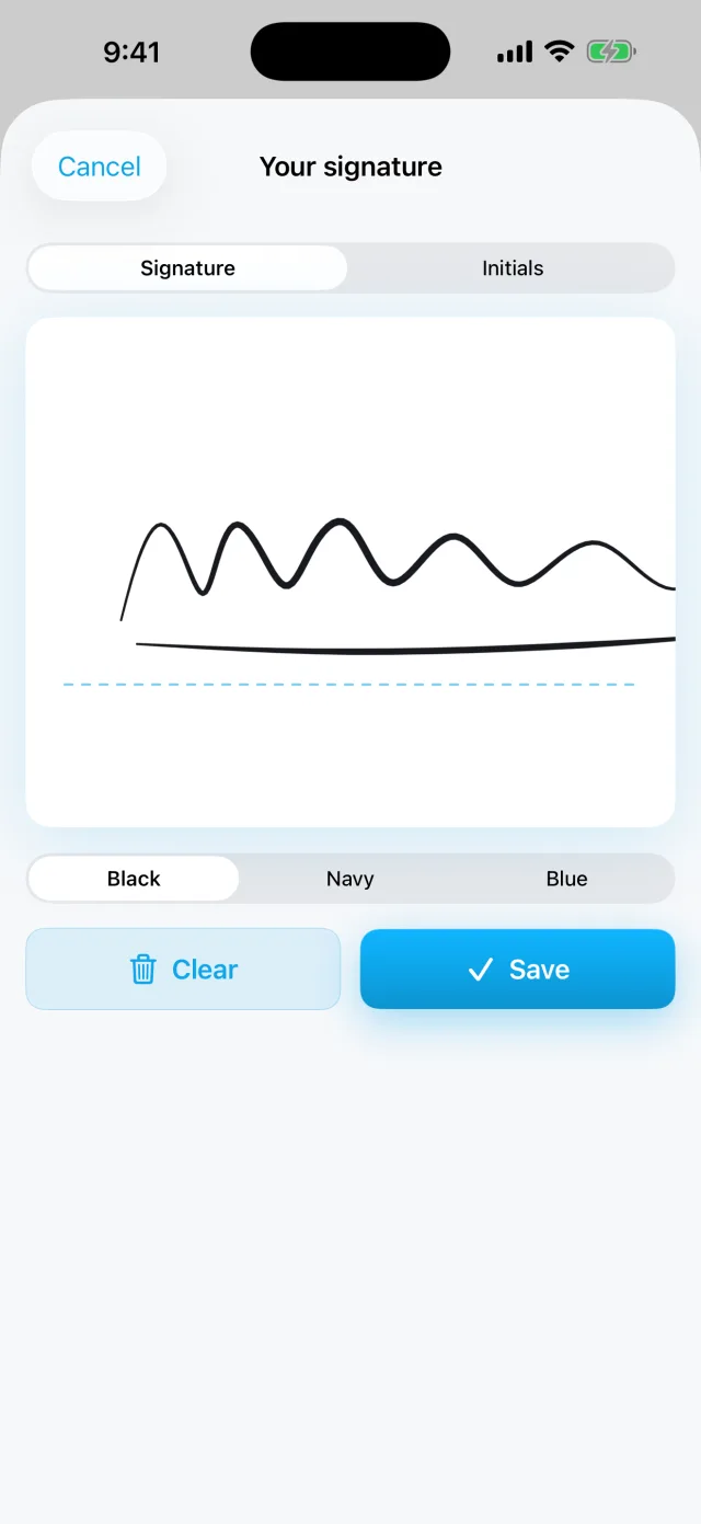 Autograph: Sign & Fill PDF — Draw your signature once; reuse it on every document.