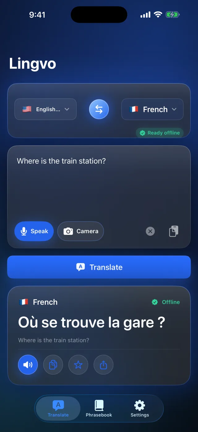 Lingvo: Offline Translator screenshot