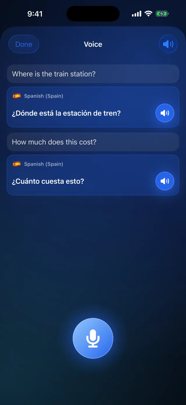 Lingvo: Offline Translator — Speak a phrase and hear it back — voice translation, on your device.