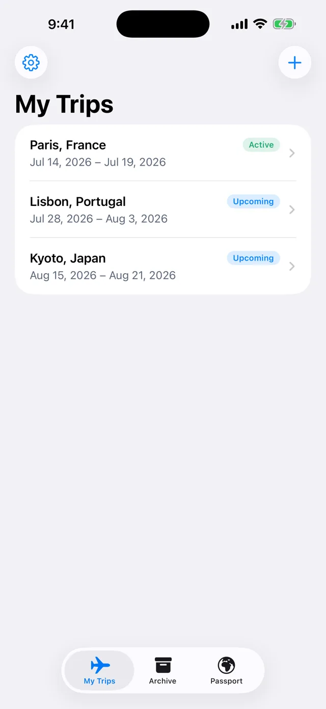 Voyager: Trip Companion — All your trips in one place